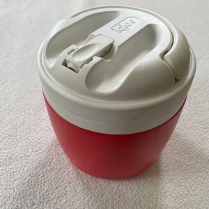 Igloo 1 Gallon Elite Beverage Cooler Red White Flip Spout Water Jug K9 Training